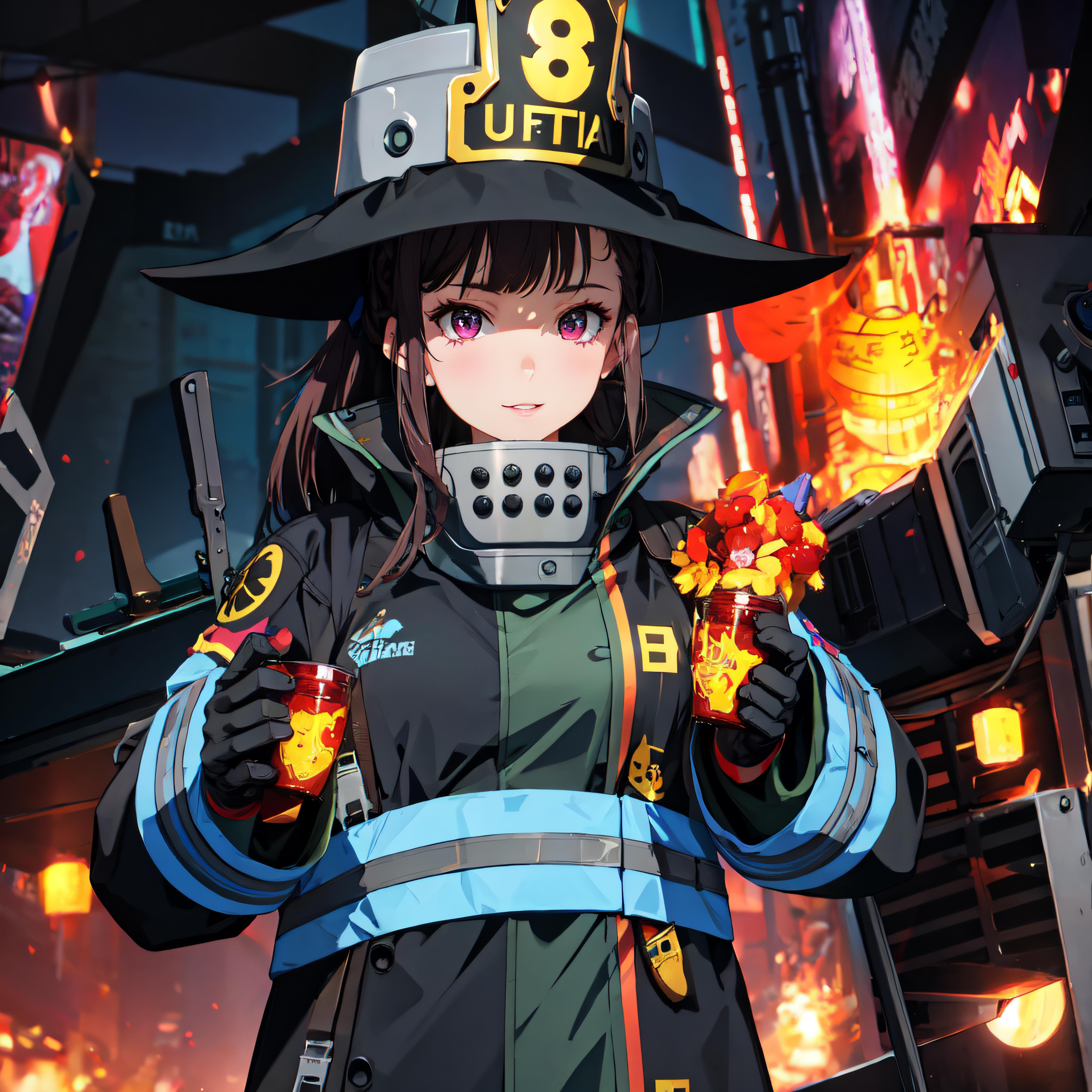 Download wallpapers Akitaru Oubi Maki Oze Shinra Kusakabe Arthur  BoyleIris Takehisa Hinawa manga Fire Force for desktop free Pictures  for desktop free